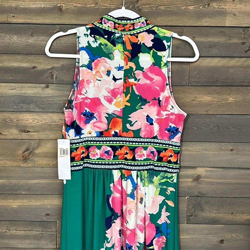New London Times V-Neck Sleeveless Floral Maxi Dress Women’s Size 6 - Picture 7 of 14